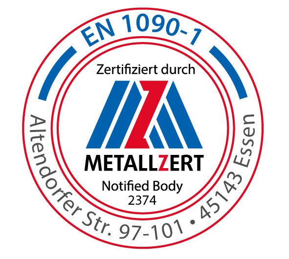Metall-Zert Zertifiziert nach EN 1090-1